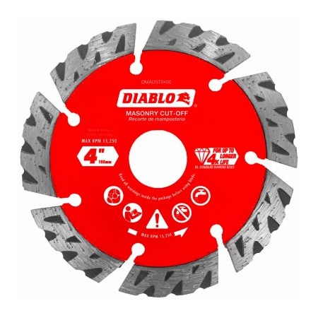Diablo 4'' Dia Seg Turbo Blade DMADST0400
